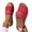 Red, variant on Extra Wide Wedge Sandals for Women Round Open Toe Thick Platform Beach Slides Solid Color Memory Foam Summer Vacation Flip Flops
