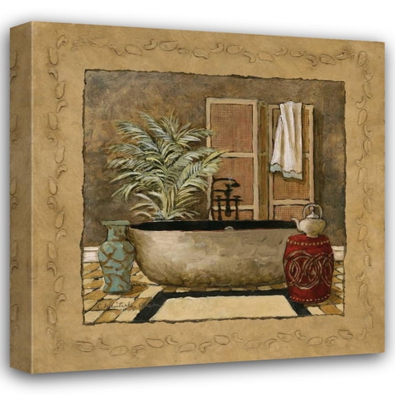 Charlene Olson 15x15 Gallery Wrapped Canvas Wall Art Titled - Asian Warmth I