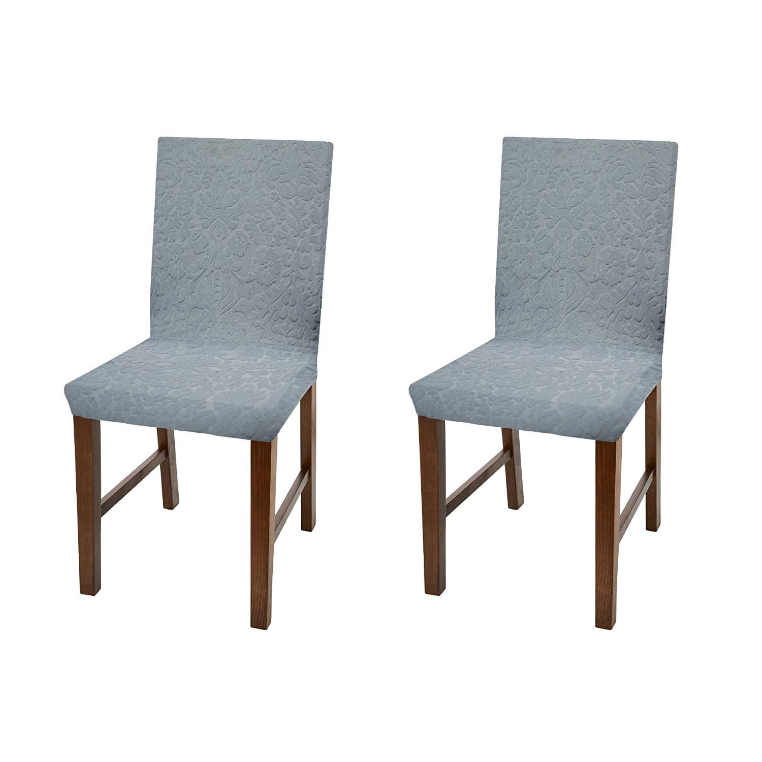 Linen Luxurious Damask Dining, Damask Dining Chair Slipcovers