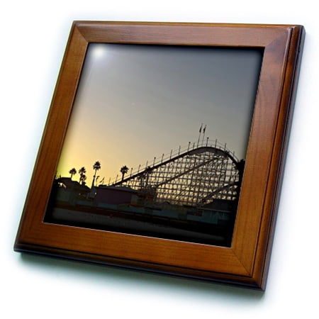 Santa Cruz Rob Face - 3dRose California, Santa Cruz, Santa Cruz Carnival - US05 RCA0088 - Rob Casey - Framed Tile, 6 by 6-inch