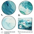 thumbnail image 3 of Designart "Antartica Frozen Ocean flow II" Winter Landscape Floater Framed Wall Art Print, 3 of 7