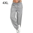 thumbnail image 1 of Jumpingount Pantalones Pantalones deportivos sueltos Pierna recta Pantalones deportivos sueltos Pantalones de chándal casuales para mujer Prendas para la parte inferior del cuerpo gris claro 4XL Jumpingount AP002164-07, 1 of 6