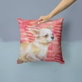 thumbnail image 2 of Carolines Treasures BB9784PW1414 Chihuahua Leg up Love Fabric Decorative Pillow  14Hx14W multicolor, 2 of 4