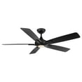 thumbnail image 2 of Mykonos 5 60" Matte Black Dimmable LED Smart Ceiling Fan with Remote Control, 2 of 10