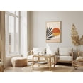 thumbnail image 3 of Minimalist Palm Fronds Beach Sunset Wall Art Print Tropical Summer Aesthetic Boho Home Decor Orange Yellow Black Sand Poster Modern - Poster Unframed, 3 of 3