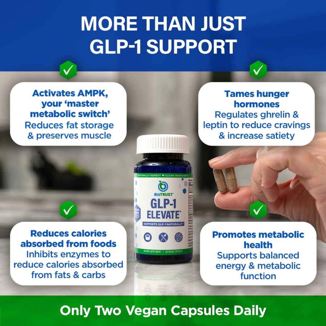 biotrust glp-1 elevate Suplemento BioTrust GLP1 Elevate GLP-1 Booster 30 porciones