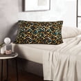 thumbnail image 6 of Naloa Teal Leopard Pillowcase, Throw Pillowcase, Wrinkle-Free, Stain-Resistant with Hidden Zipper for Bedroom Sofa-16"x24", 6 of 6