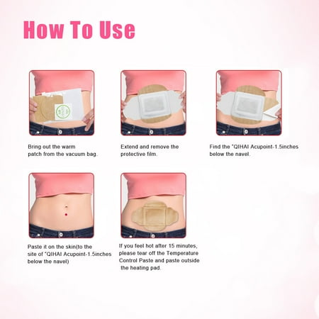 Greensen Uterus Patch,Heat Patch,5Pcs Body Uterus Warmer Heat Patch ...