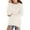 White, variant on Lenpel Girls' Fuzzy Fleece Oversized Sweatshirts Long Sleeve Crew Neck Slim Pullover Sweater Tops Plush Tunic Sweatshirts(Yellow,15-16 Years)