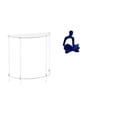 thumbnail image 1 of Mesita de noche de acrílico,Mesa auxiliar de acrílico transparente Mesa auxiliar transparente en capas,Mesa pequeña de acrílico,mesita de noche pequeña,compacta,Figura de pensador, 1 of 8