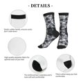 thumbnail image 5 of Athletic Socks Silver Flake Glitter Sport Running Calf Socks Crew Socks for Men Women, 5 of 7