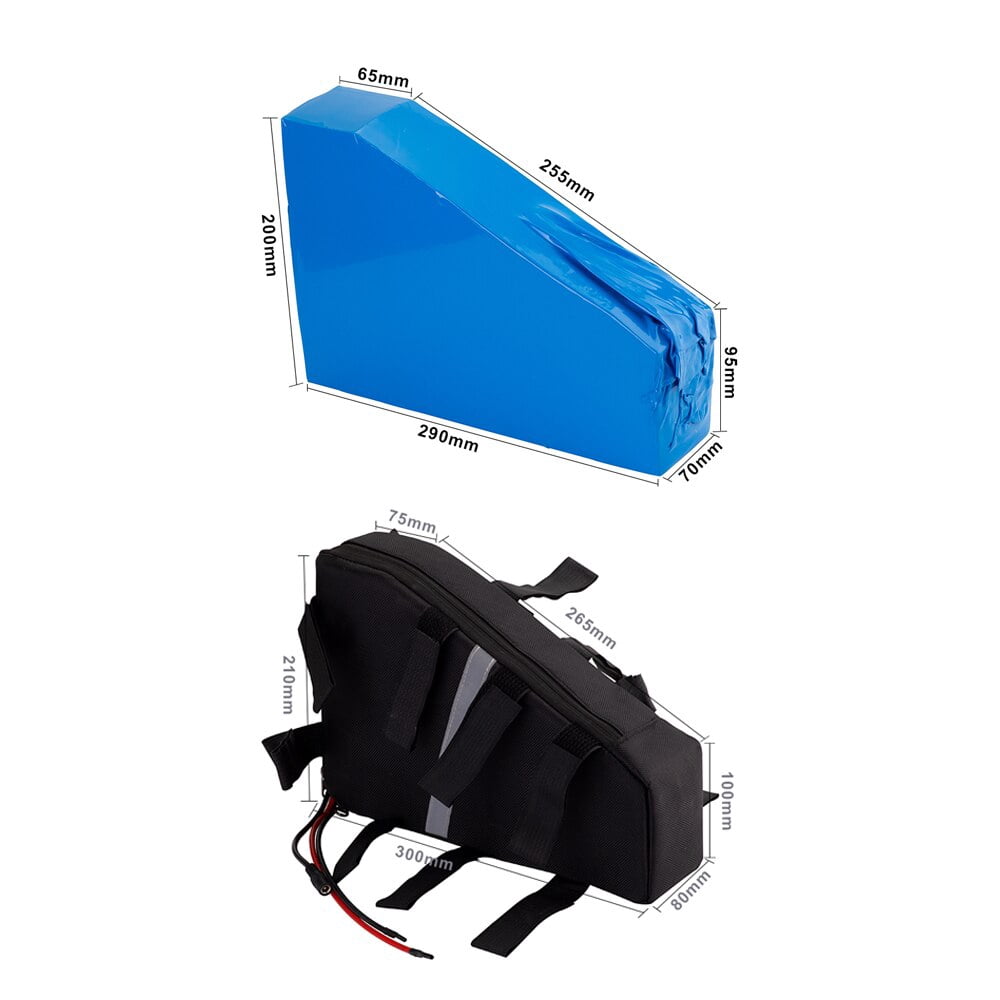 36V 48V 52V Triangle Ebike batterie vélo électrique batterie