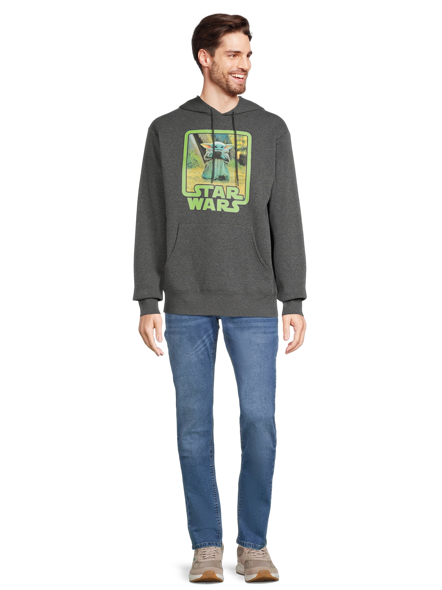 Star Wars Men's and Big Men's The Mandalorian Apparel, Graphic Hoodie Sweatshirt, Sizes S-3XL