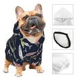 thumbnail image 3 of Cauagu Sardine Pattern Winter Pet Hoodie Sweatshirts- Dog Hoodie Sweater with Leash Hole - Cute Dog Hoodie - Pet Clothes Puppy Cat Custume -XX-Large, 3 of 8