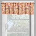 thumbnail image 2 of Ambesonne Orange Valance Pack of 2, Paisley, 54"X18", Multicolor, 2 of 5