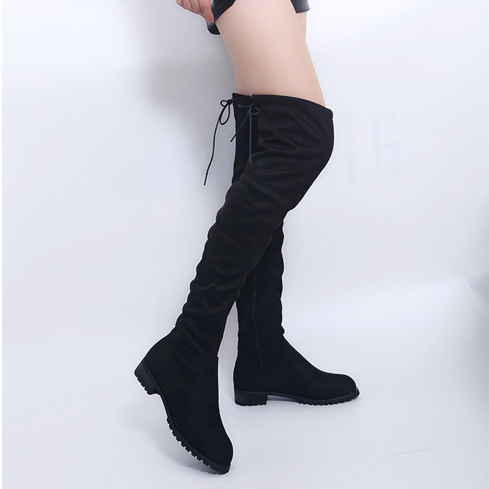 HSMQHJWE Over The Knee Flat Boots For Women Size 12 Long Boots