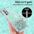 thumbnail image 6 of Compatible with Samsung A33 5G Case Clear Glitter Sparkly Cases Shockproof Samsung Galaxy A33 5G Phone Case Silicone Cute Slim Protective Case (Samsung A33 5G, Green), 6 of 13