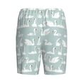 thumbnail image 4 of Yiaed White Swan for Men's Soft Sleep Pajama Short Lounging Pajama Shorts-3X-Large, 4 of 8