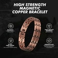 thumbnail image 2 of Wollet Copper Bracelets for Mens 8.6inch, Adjustable Size, 2 of 7