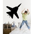 thumbnail image 2 of Wallhogs Haynes Silhouette Jet (F14 Tomcat) III Cutout Wall Decal, 2 of 2
