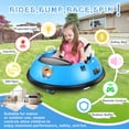 thumbnail image 6 of Farmdex 12 Vot Ride on Toys for Toddlers Ride on Bumper Car with Remote Control, Baby Bumper Car W/ 360 Degree Spin, LED Colorful Lights, Five-Point Seat Belt, Blue, 6 of 11