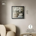 thumbnail image 5 of Elegant Flowers and Books Neutral Shadowbox Print Fashion Art Prints by Art Remedy, Black Frame, 24 x 24, 5 of 7