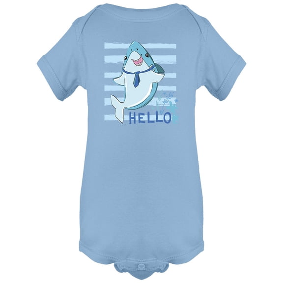 Shark Hello Bodysuit Infant -Image by Shutterstock, 6 Months