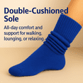 thumbnail image 5 of Women’s Cotton Slouch Socks Extra Long Scrunch Knee-High Boot Socks 1 Pair - Parliament, 5 of 8