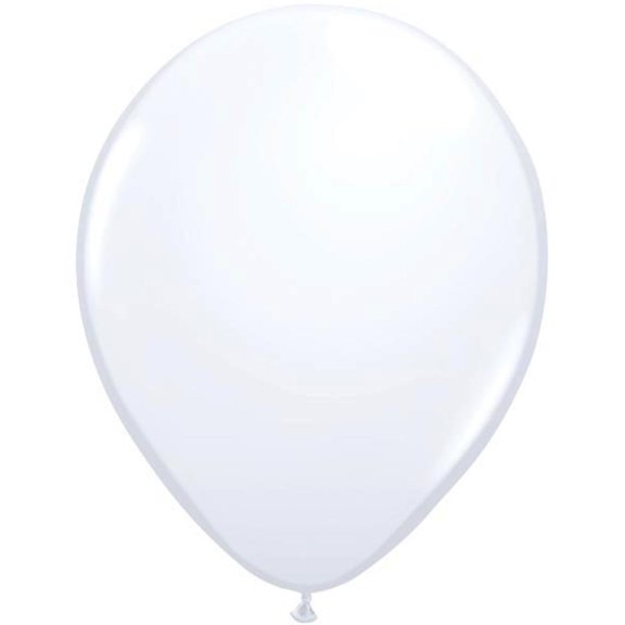 12 Qualatex White Balloons 16"
