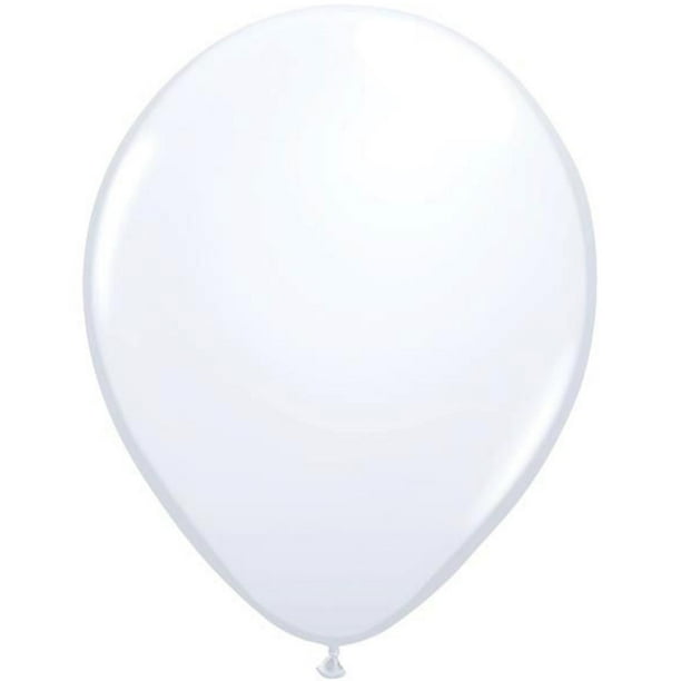 12 Qualatex White Balloons 16