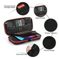 thumbnail image 5 of TSV Carrying Case Fit for Nintendo Switch 2 (2025), Portable Hard Shell Pouch Carry Cover Fit for Nintendo Switch 2 Accessories Holds 24 Game Card Slots, Red Zipper, 5 of 8