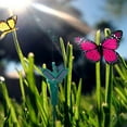 thumbnail image 3 of Cheer.US 3Pcs Solar/Battery Powered Flying Wobble Fluttering Butterfly Yard Garden Plants Flowers Stake Solar Yard Stake Fluttering Butterfly Solar/Battery Powered Ornament Decor-15.75’’, 3 of 7