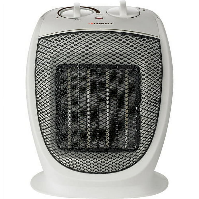 Lorell Ceramic Heater - Ceramic - 2 x Heat Settings - Portable - White Lorell Ceramic Heater - Ceramic - 2 x Heat Settings - Portable - White