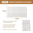 thumbnail image 2 of Manteles Individuales para Mesa, 6pcs Manteles Individuales Trenzados Rectángulo, 100% Algodón, Tapetes para Mesa de Comedor, Lavables y Fácil Limpiar, 2 of 8