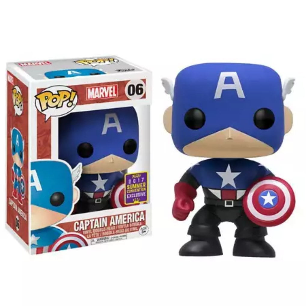 Funko POP Marvel Captain America SDCC Summer Convention Exclusive - Walmart.com - Walmart.com