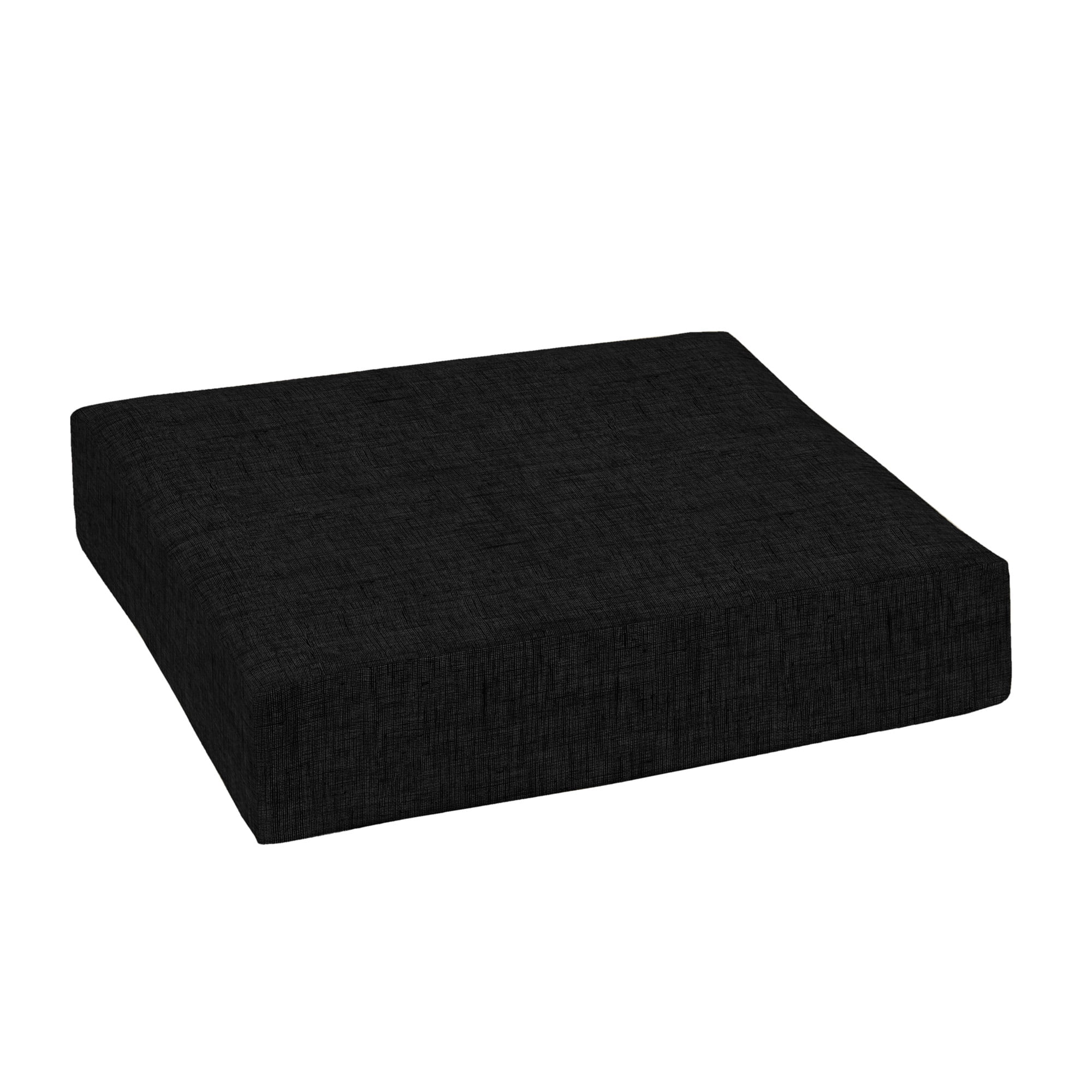 Arden Selections Outdoor Deep Seat Cushion Black Leala 24 x 24, Black