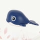 thumbnail image 3 of FELTECHELECTR Juguete de baño para niños, ballena mecánica, juguete para bañarse, ballena nadadora mecánica, azul oscuro, 3 of 7
