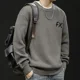 thumbnail image 3 of Suéteres de punto de gran tamaño para hombres, ropa popular coreana de color sólido, jersey para hombre, ofertas de ropa 2024, prendas de punto de cachemira Harajuku, 3 of 5