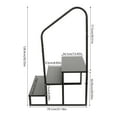 thumbnail image 5 of 3-Step Steel Non-Slip RV Steps Hot Tub Steps with Handrail, 5 of 9