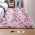 thumbnail image 1 of Alfombra De Sala Suave Decorativa Tapete Cuarto Afelpada 160x120 Cm Poliéster Antideslizante Blick Color Rosa, 1 of 6