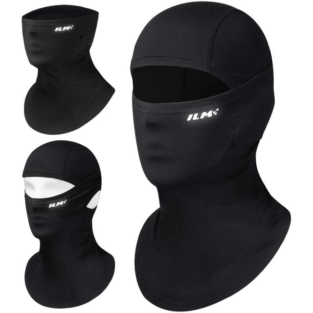 Mascarilla facial con pasamontañas ILM Thicker para moto, esquí y snowboard