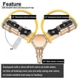 thumbnail image 3 of 1/4 Inch Rv Propane Quick Connect Y-splitter Adapter with Shutoff Valve Full Flow Plug 2 Way Lp Gas, 3 of 5