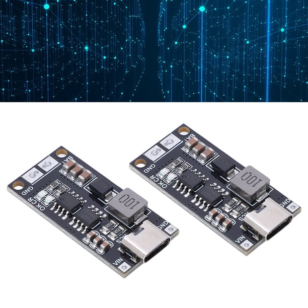 Placa 2 Uds Módulo De Cargador De Batería Resistente Al Desgaste 2S Tipo C A 8,4V Módulo De Batería De Litio Boost