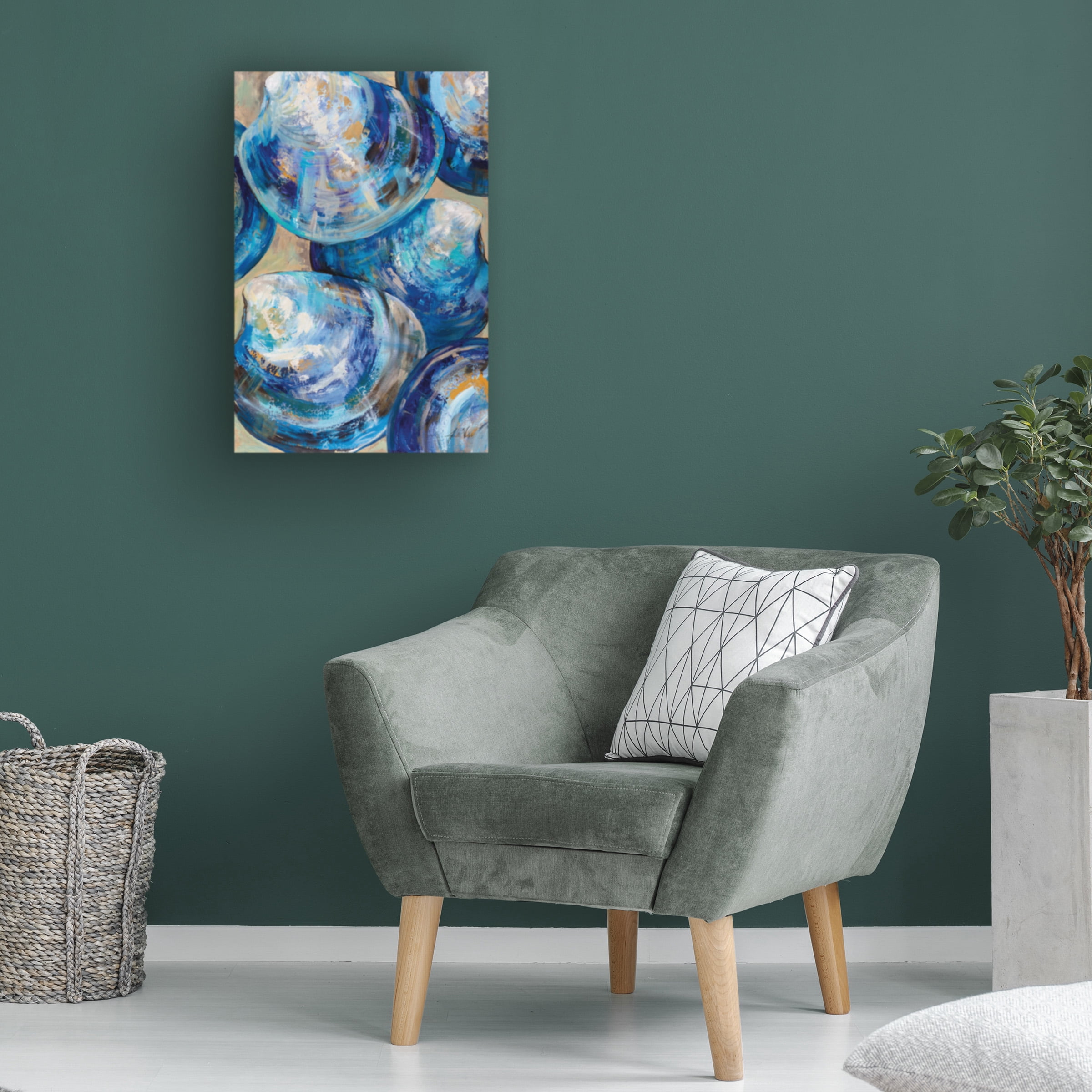 Jeanette Vertentes 'Beyond Blue Shells' Canvas Art