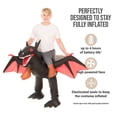 thumbnail image 2 of Morph Kids Black Dragon Inflatable Ride On Costume Boys Girls Halloween Halloween Black One Size, 2 of 7