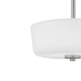 thumbnail image 2 of Progress Lighting Tobin Collection 2-Light Semi-Flush Convertible Ceiling Light in Black Finish with Etched White Glass Shade, 2 of 11