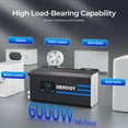 thumbnail image 5 of Renogy 2000W 12V Pure Sine Wave Inverter Charger w/ LCD Display, Auto Transfer Switch, Compatible with Lithium Battery, 12V DC to 120V AC, Surge 6000w, 5 of 9
