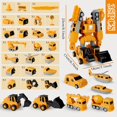 thumbnail image 2 of Magnetic Robocar Set, 16-Piece Transformable Building Blocks (16PCS), 2 of 7