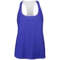 thumbnail image 1 of Golf Ball Costume Blue All Over Womens Racerback Tank Top, 1 of 1