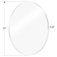 thumbnail image 4 of Lámina acrílica iteshuai de 17 pulgadas de diámetro de plexiglás transparente, 4 of 6